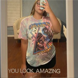 Def Leppard Rainbow Tie-Dye Tee